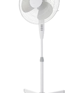 Ventilator cu picior, 40 W, 3 viteze, 3 moduri ventilare, Alb