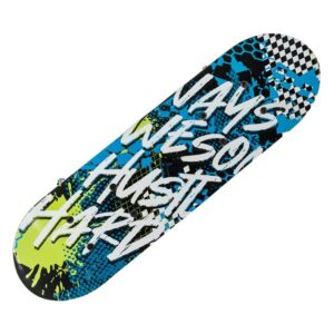 Skate Board Albastru Alb, 43x12.5cm