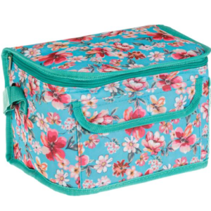 Geanta Izoterma Turcoaz Floral 25x16x18cm-7L