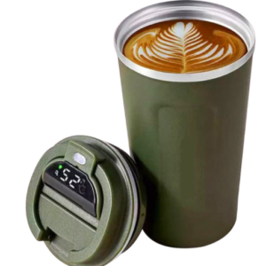 Termos, afisare inteligenta a temperaturii, doua straturi de izolare in vid, inox 380ml