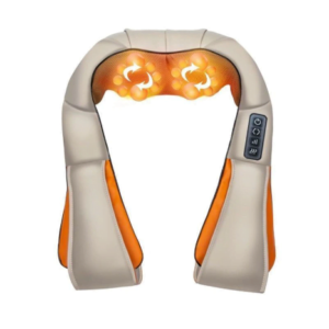Aparat pentru Masaj Umeri si Gat Massager of Neck Kneading cu infrarosu, AisHa StoRe OnliNe - Portocaliu