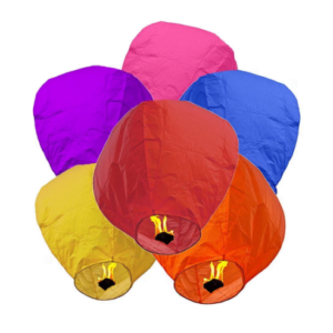 Pachet 50 de Lampioane Zburatoare Colorate, Aisha Online Store