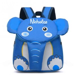 Rucsac Pentru Gradinita Personalizat Elefant albastru
