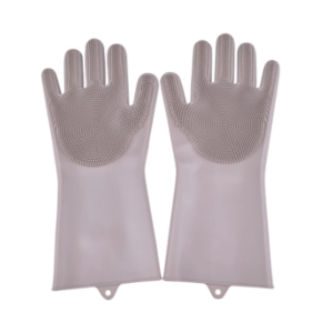 Set Manusi din Silicon Pentru Spalat, Marime Universala, Gri, AisHa StoRe OnliNe