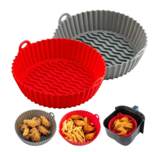 PROMO - Set 4 Tavi silicon pentru Air Fryer friteuza, prajit, copt,multicolor